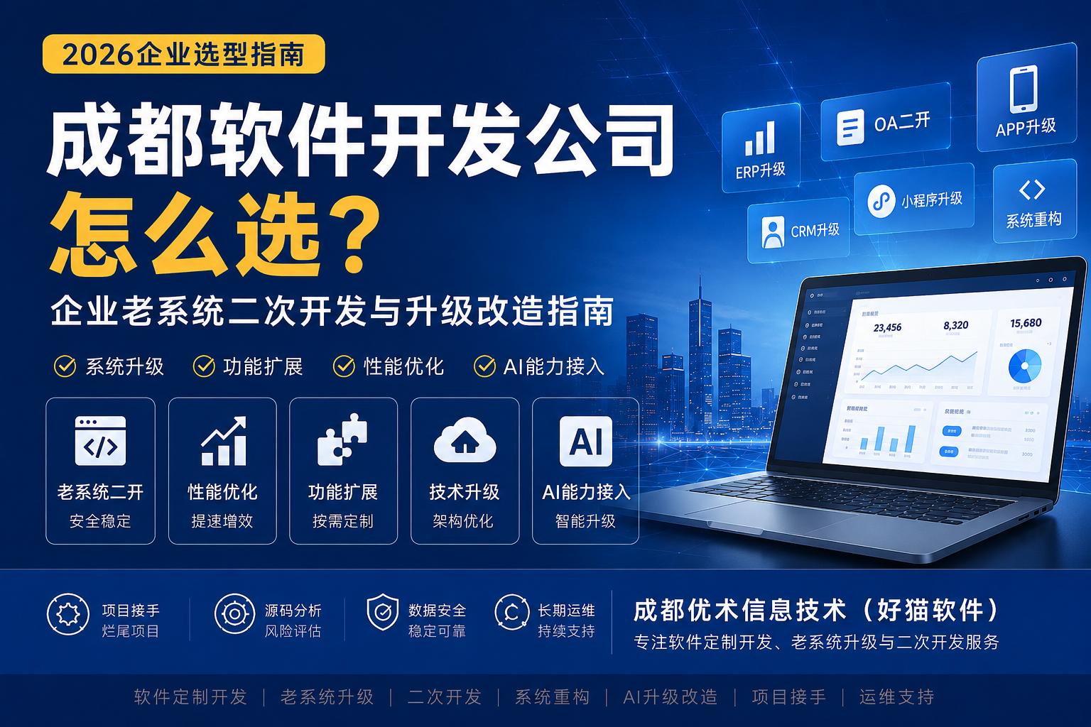 成都软件开发公司怎么选？企业老系统二次开发与升级改造指南（2026）