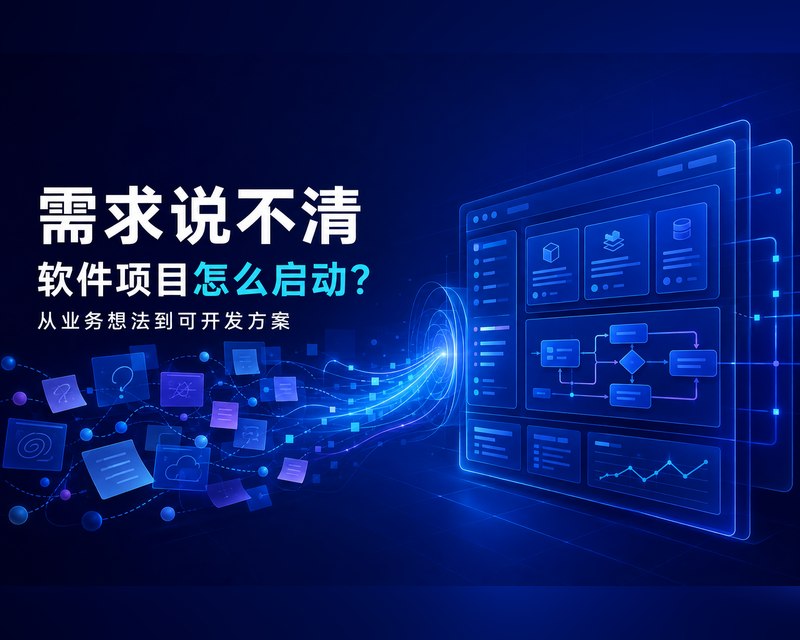 企业想做软件但需求说不清怎么办？从业务想法到可开发方案的完整流程